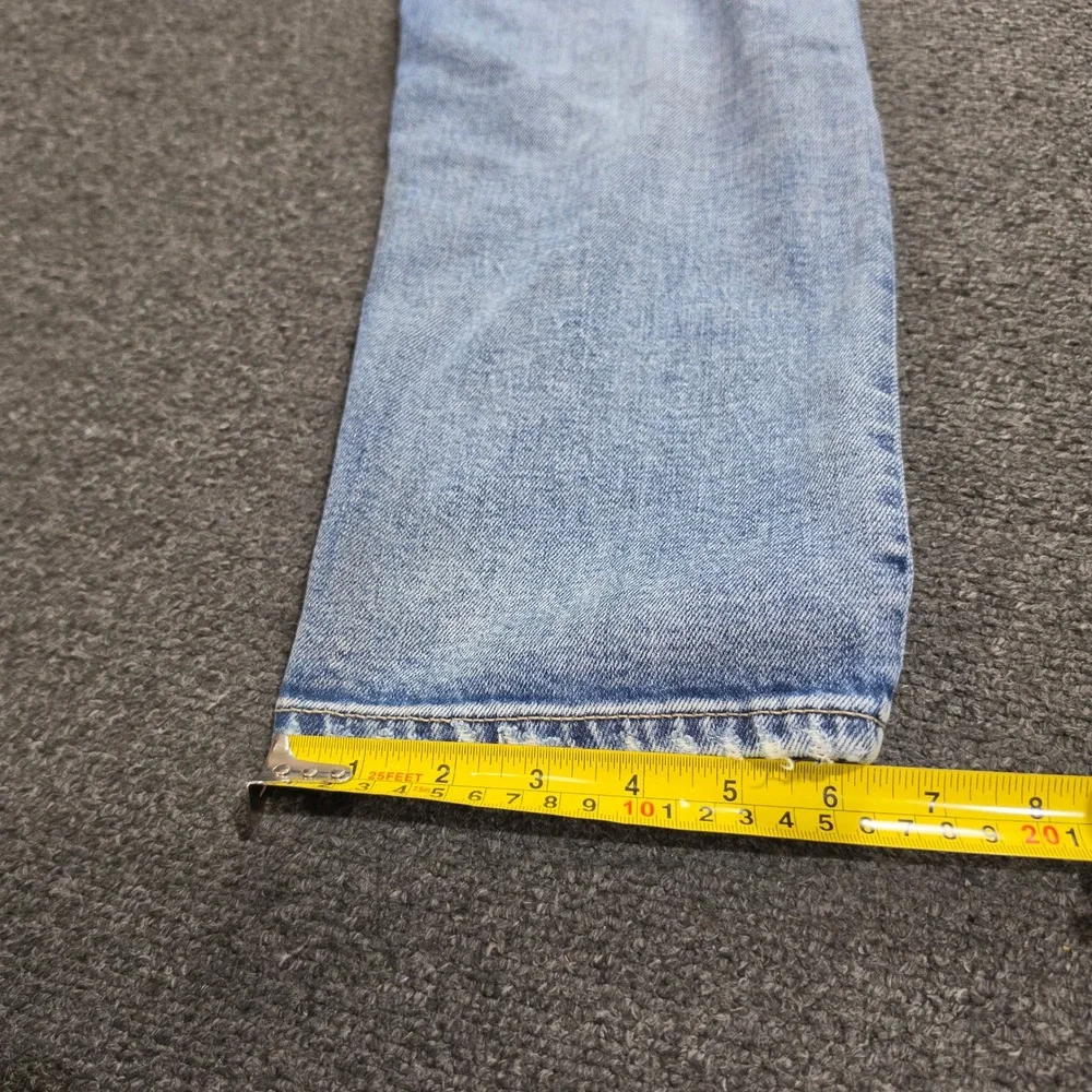 Rag & Bone Fit 2 Slim Jeans Mens 34x30 Blue Denim Light Wash Distressed Casual
